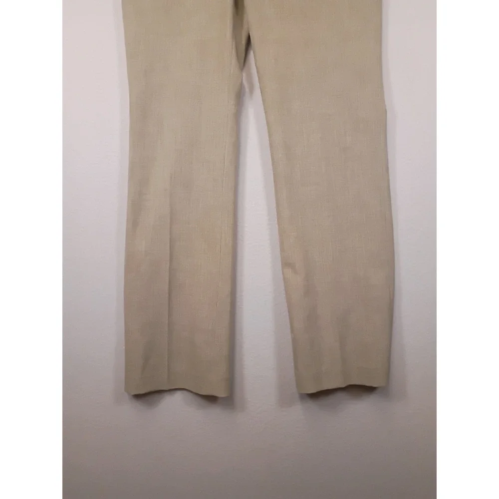 Business Casual Banana Republic Women 8 Beige Martin Fit Straight Leg Trousers